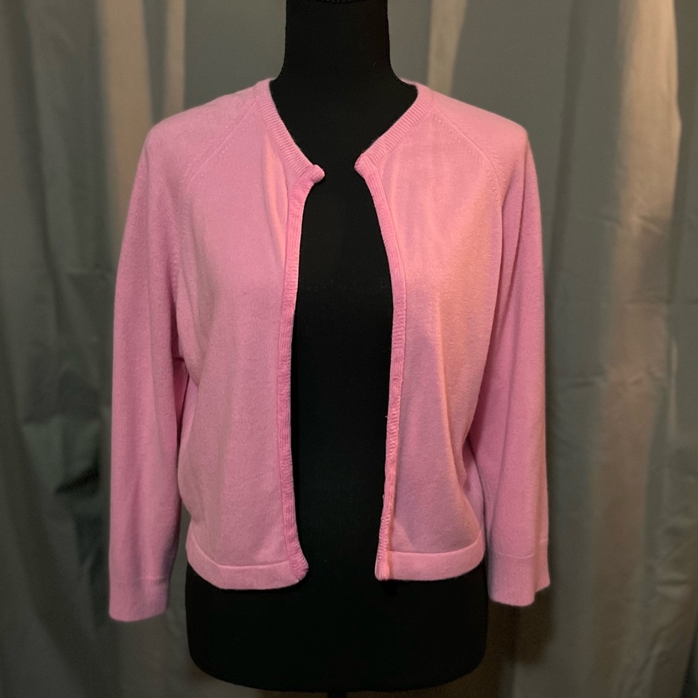 Vintage pink sweater cardigan sm/med